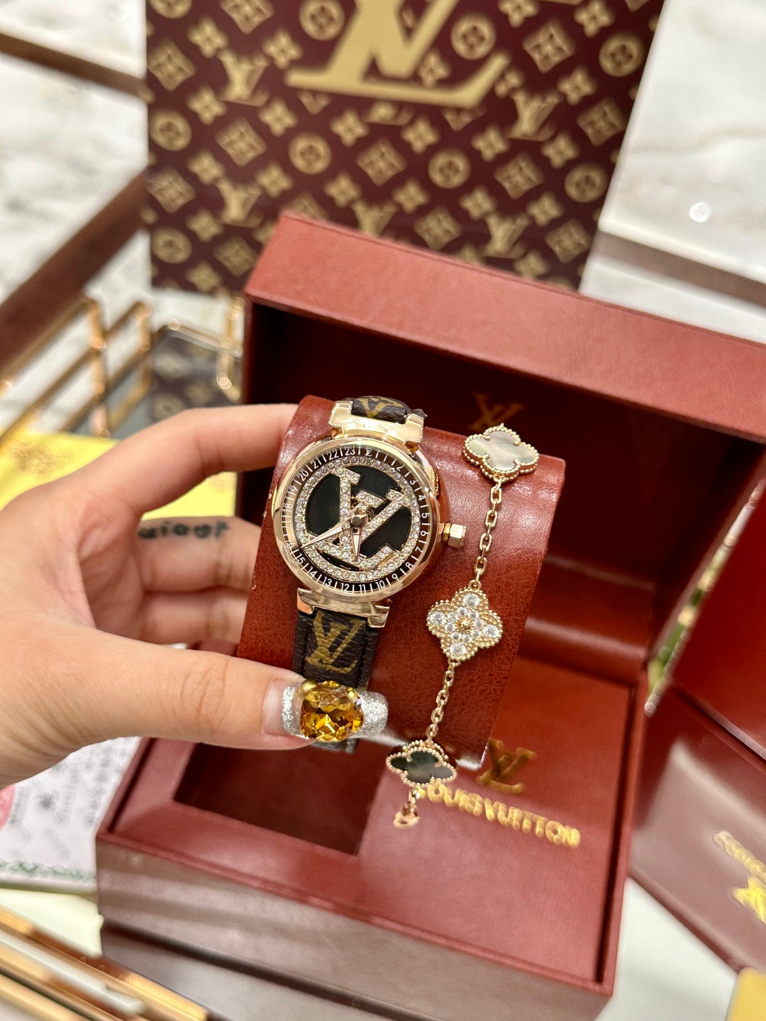 Monogram Watch & Bracelet Set