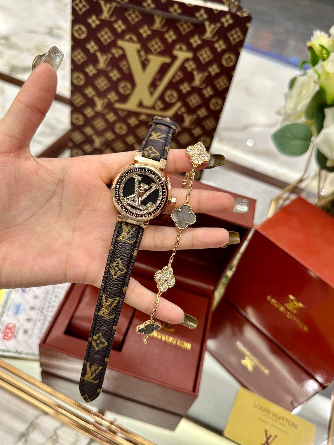 Monogram Watch & Bracelet Set