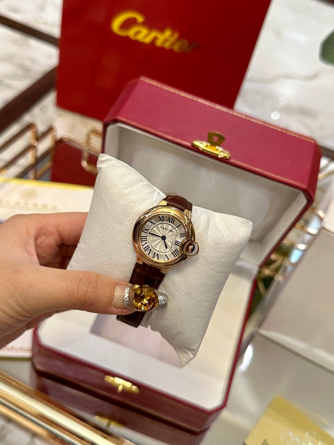 Royal Balloon Brown Crocodile Leather Watch