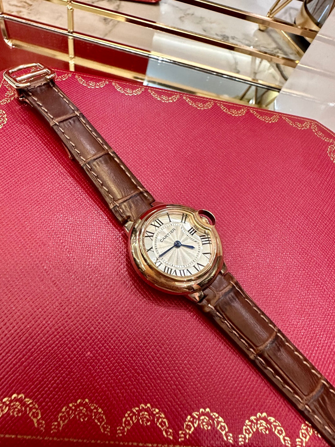 Royal Balloon Brown Crocodile Leather Watch