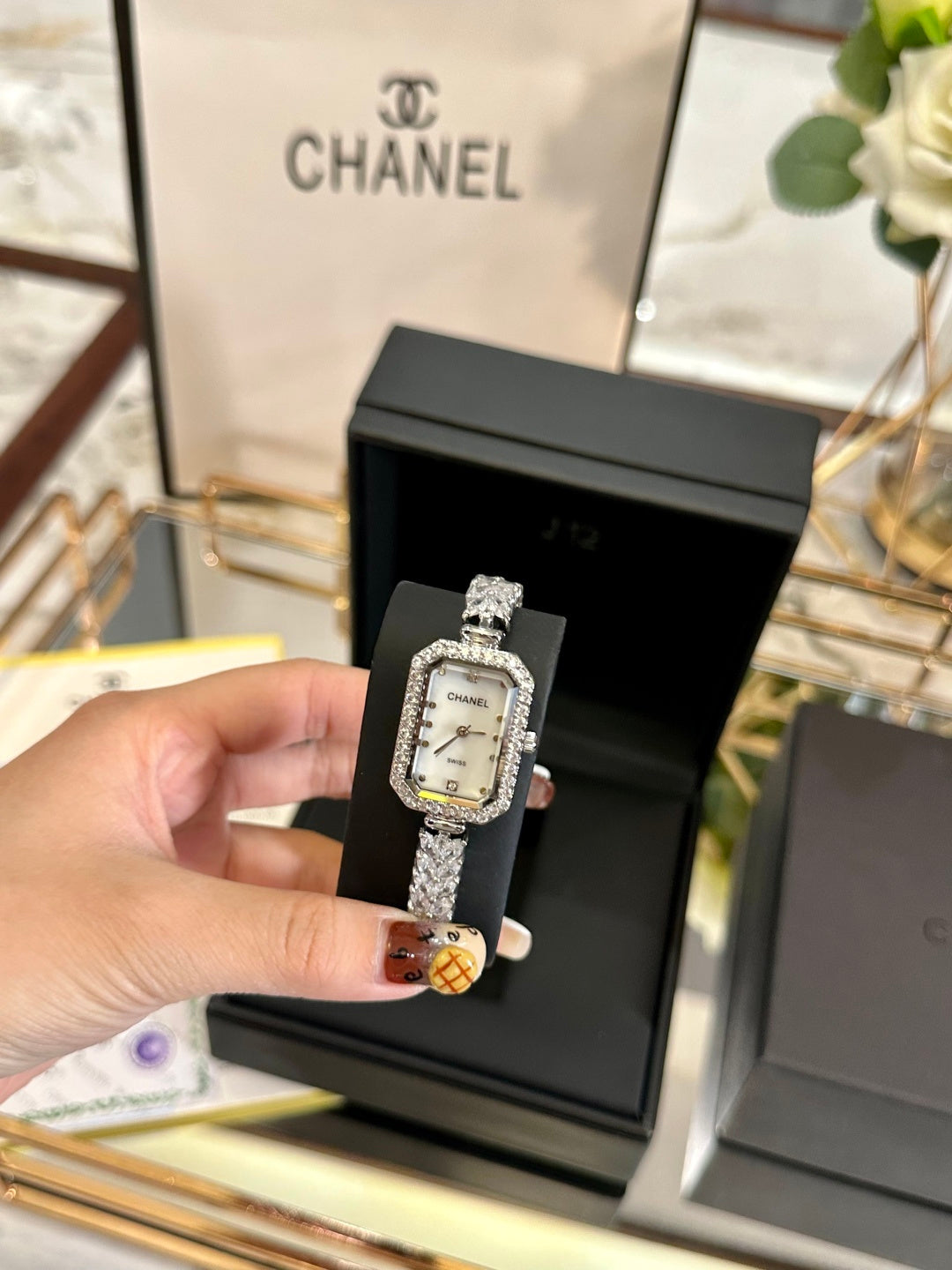 Luxury Diamond Première Bracelet Watch – Silver