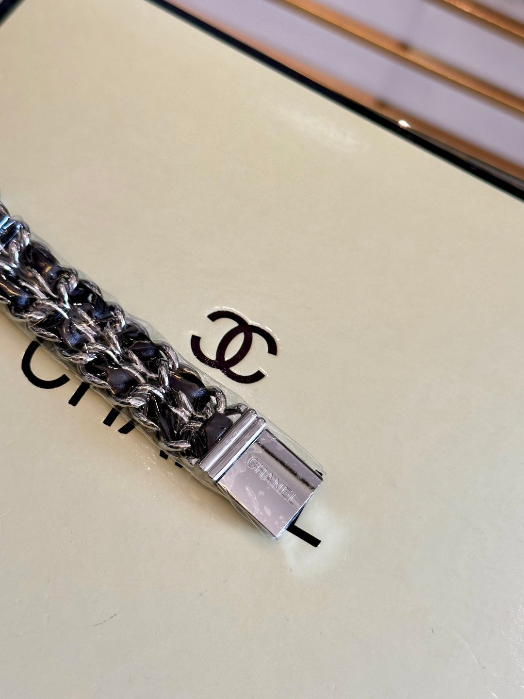 CH Première Ceramic Watch – Black Dial & Chain Bracelet