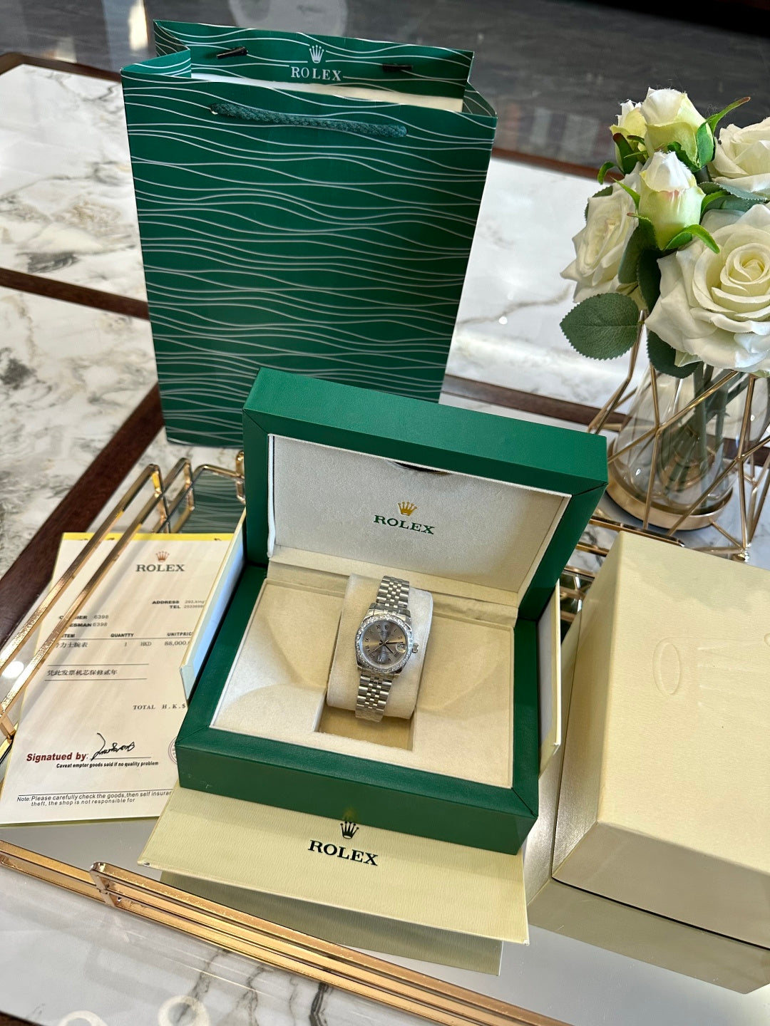 Luxury Jubilee Diamond Date Watch – Silver Dial