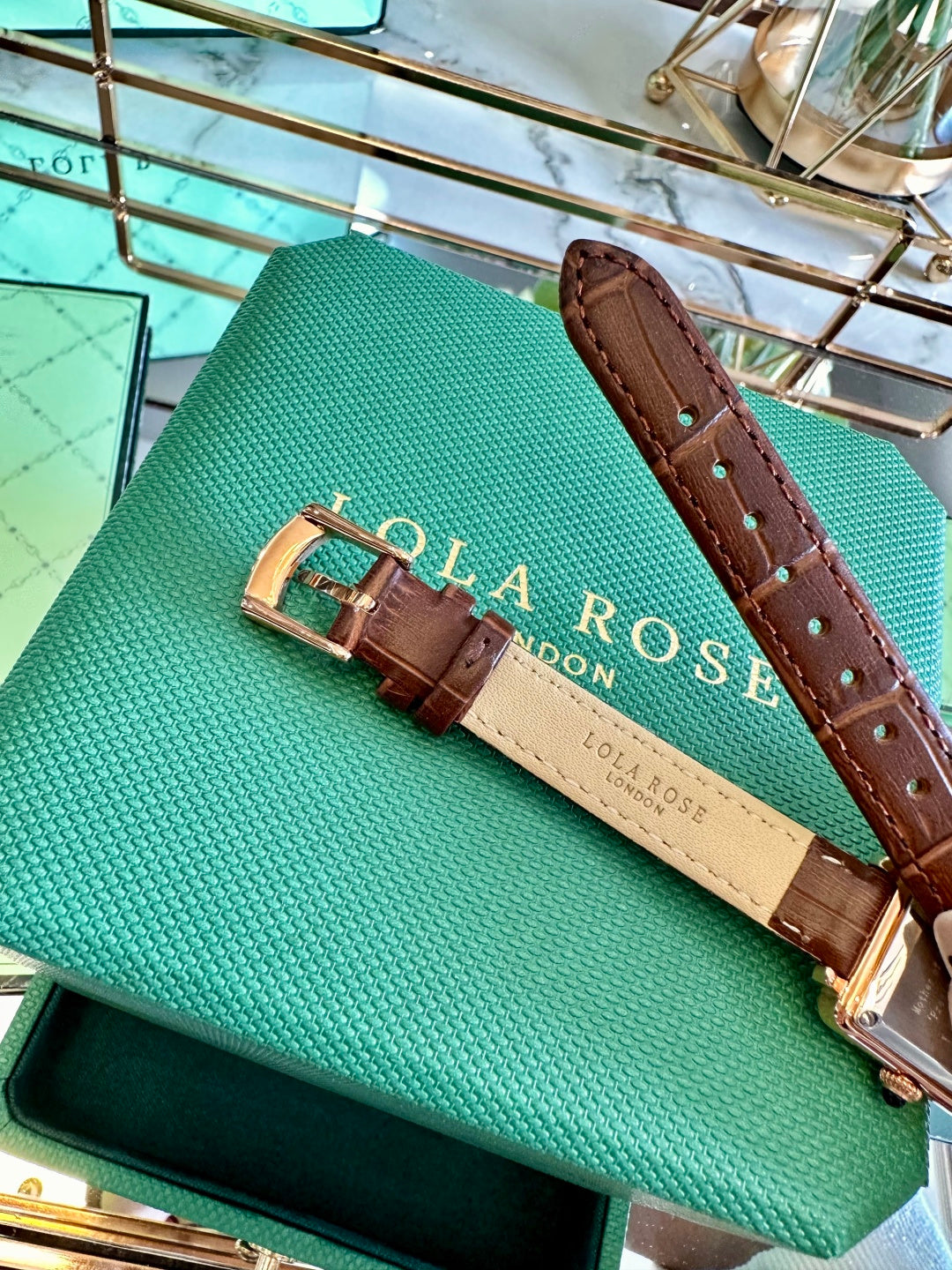 Classic Rectangular Leather Watch