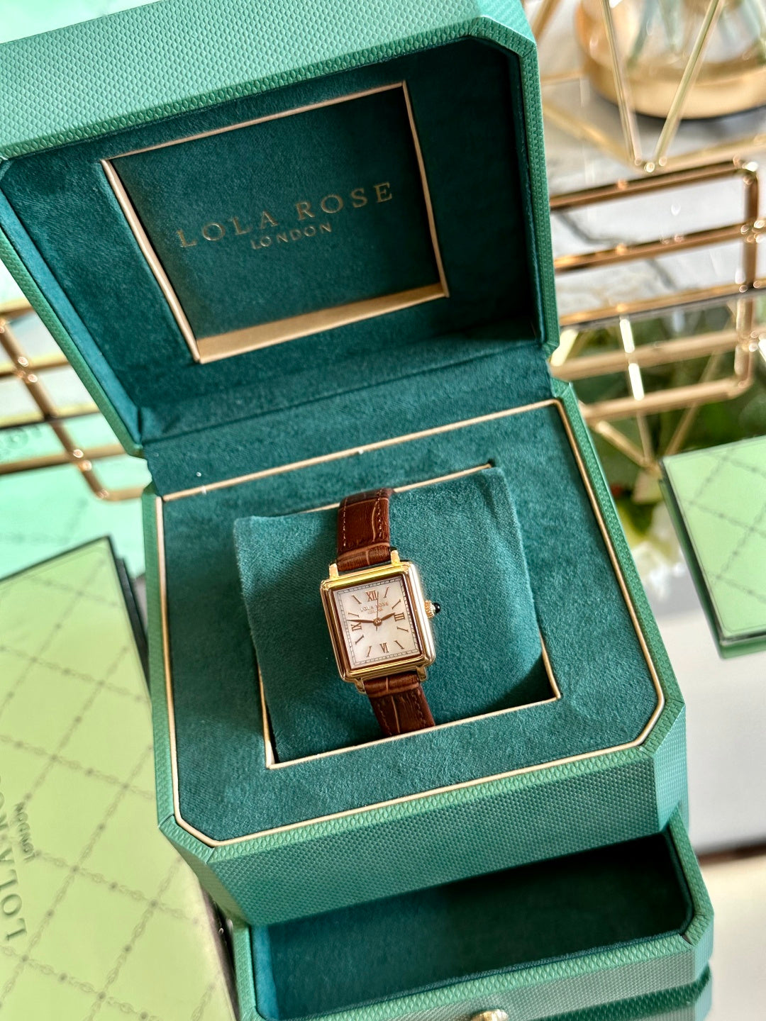 Classic Rectangular Leather Watch