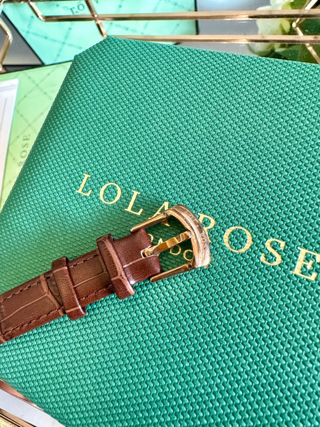 Classic Rectangular Leather Watch