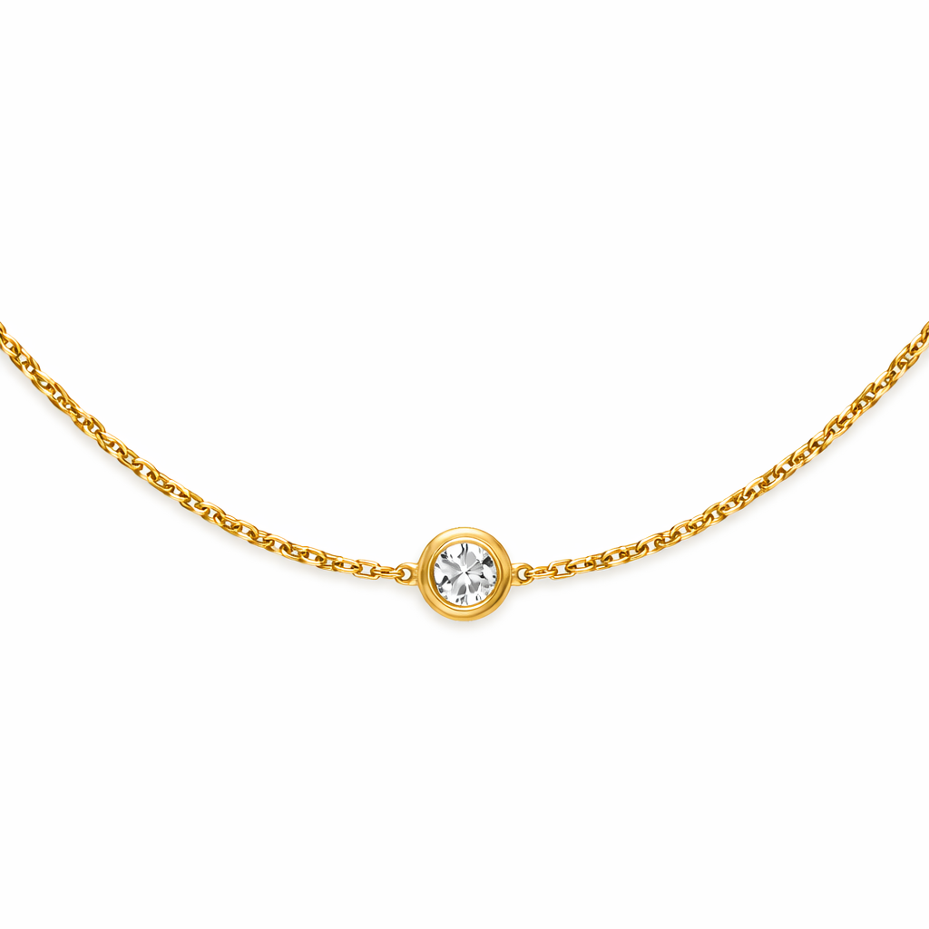 Minimal Diamond Chain Bracelet