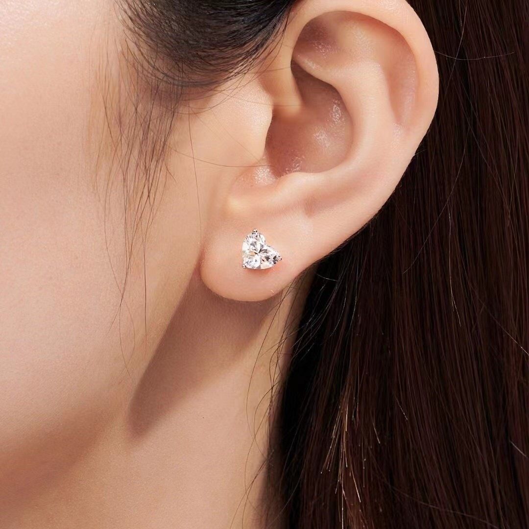 Moissanite Earrings Studs