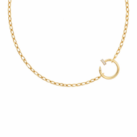 Diamond Nail Chain Necklace