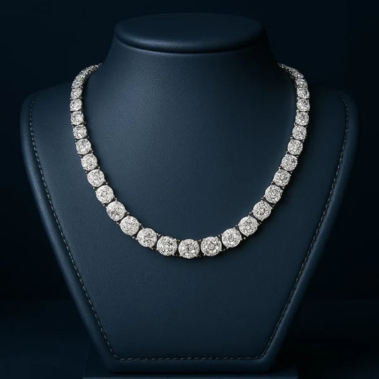 5mm Moissanite Tennis Necklaces
