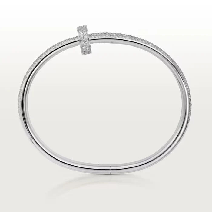 Juste un Clou bracelet, double, half-paved