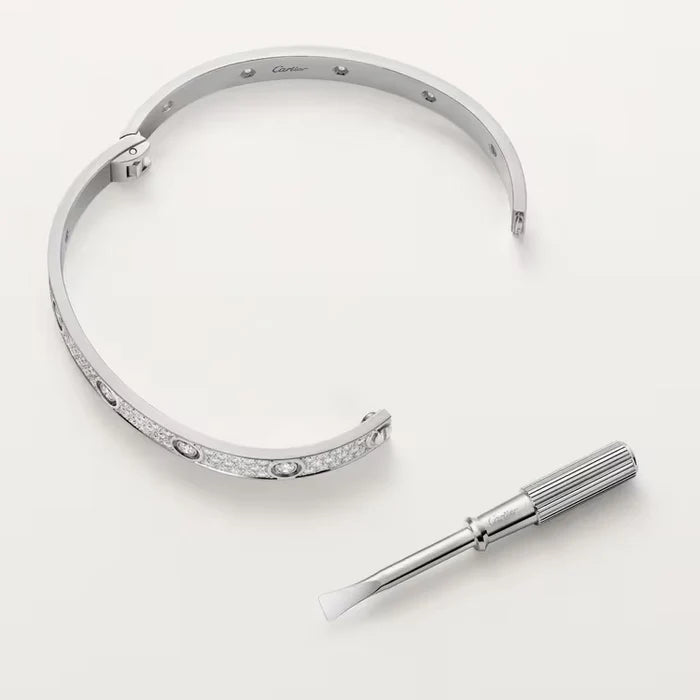 LOVE bracelet, classic model, paved, 10 diamonds
