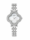 Van Cleef Crystal Bracelet Watch – Mother-of-Pearl Dial