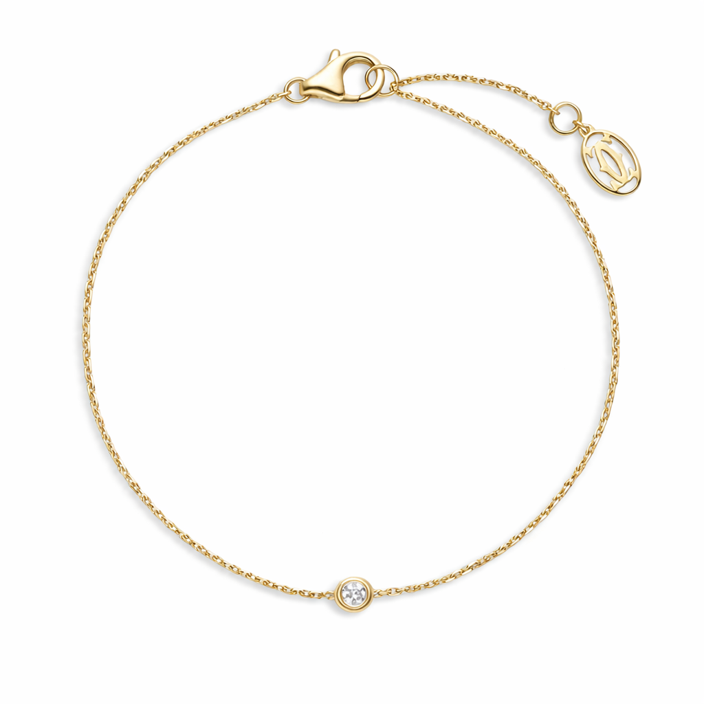 Minimal Diamond Chain Bracelet