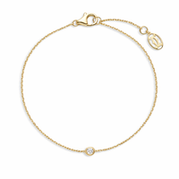 Minimal Diamond Chain Bracelet