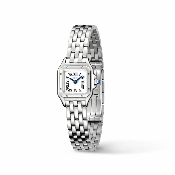 Elegant Square Dial Stainless Steel Watch