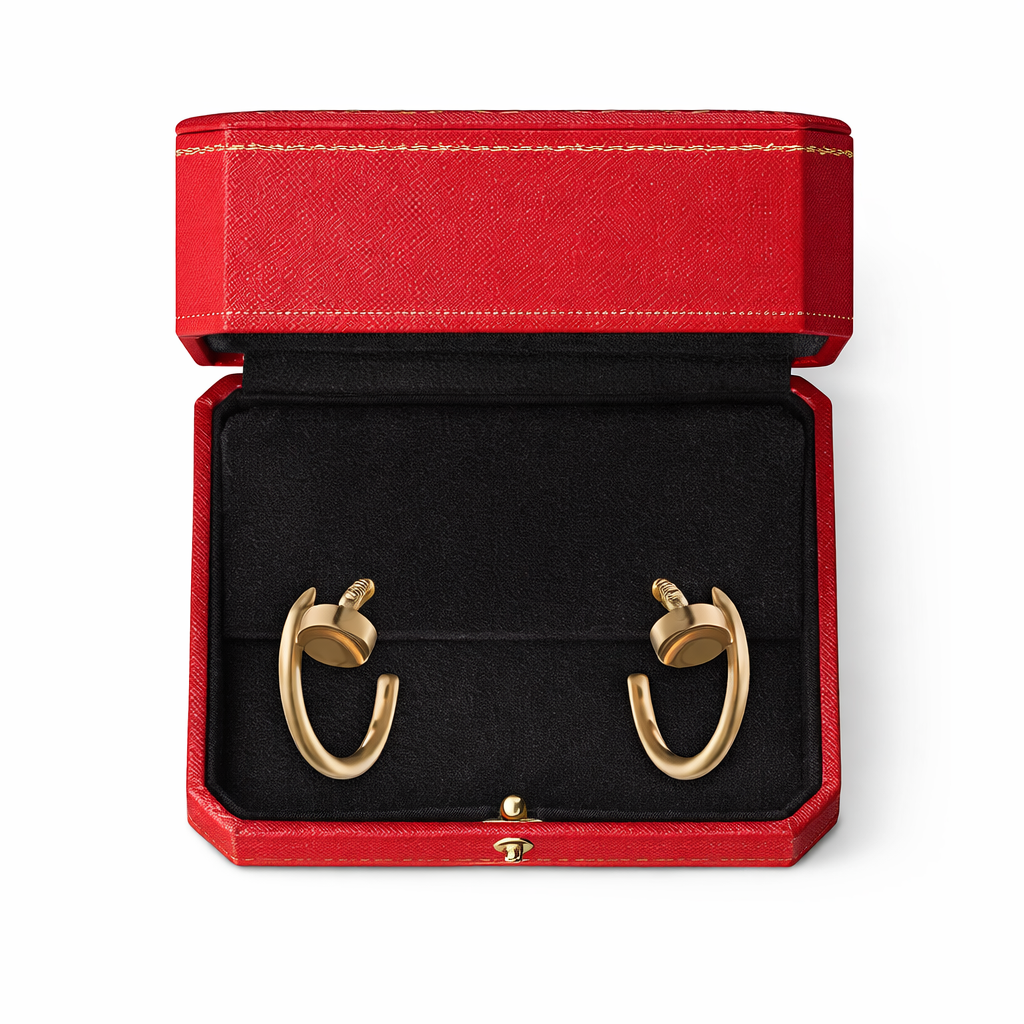 Minimal Gold Hoop Stud Earrings