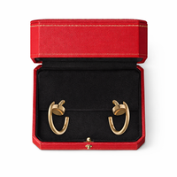 Minimal Gold Hoop Stud Earrings