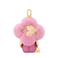 Luxury Plush Flower Bag Charm