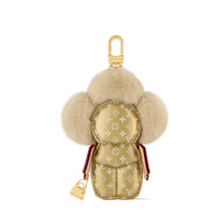 Luxury-Inspired Fashionista Plush Flower Bag Charm