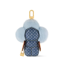 Luxury-Inspired Fashionista Plush Flower Bag Charm