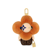 Luxury Plush Flower Bag Charm