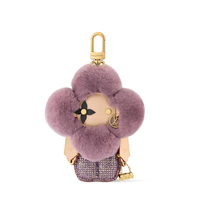 Luxury Plush Flower Bag Charm