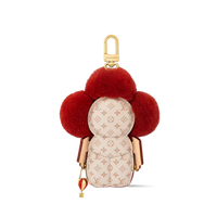 Luxury Plush Flower Bag Charm