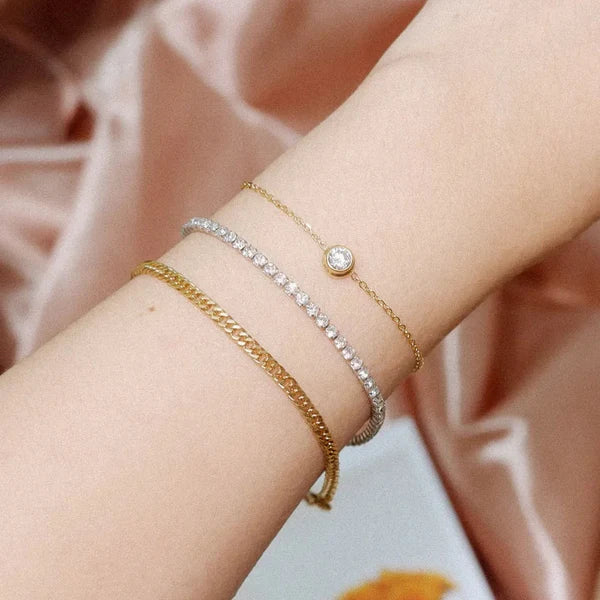 5mm Single Stone Bracelet