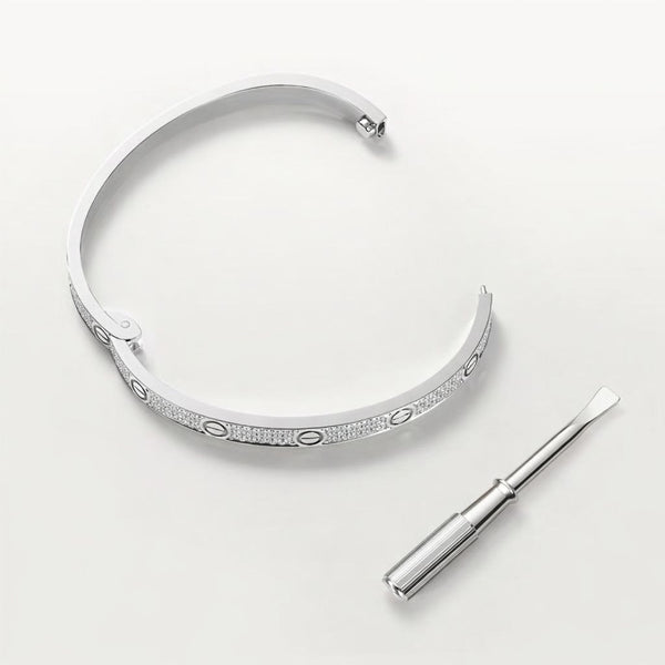 love bracelet with diamonds