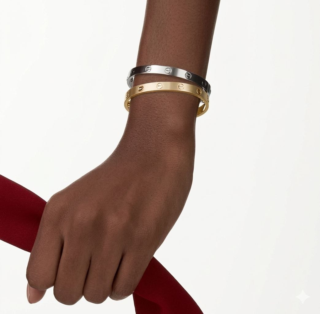 Classic Screw Bangle Bracelet – Luxury Gold-Plated Jewelry