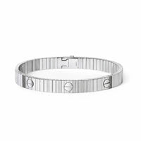 Textured Screw Luxury Bangle Bracelet