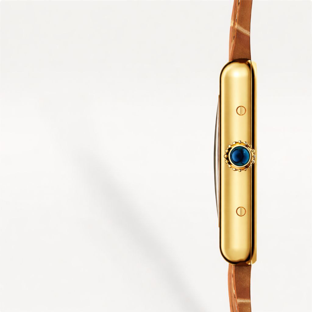 Classic Rectangular Leather Strap Watch