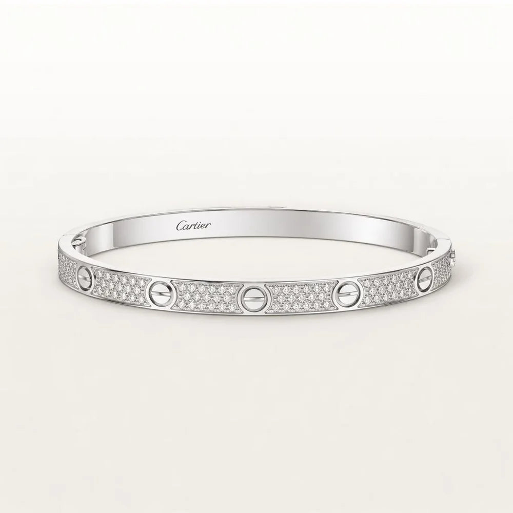 Luxury Screw Diamond Bracelet – 18K Gold Plated Bangle