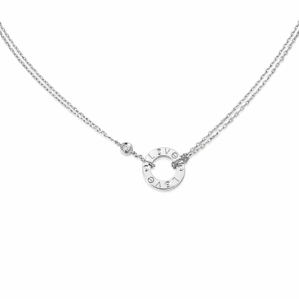 Classic Love Circle Pendant Necklace
