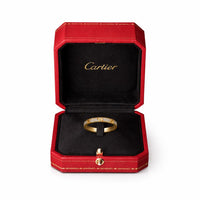 Crystal Screw Love Band Ring