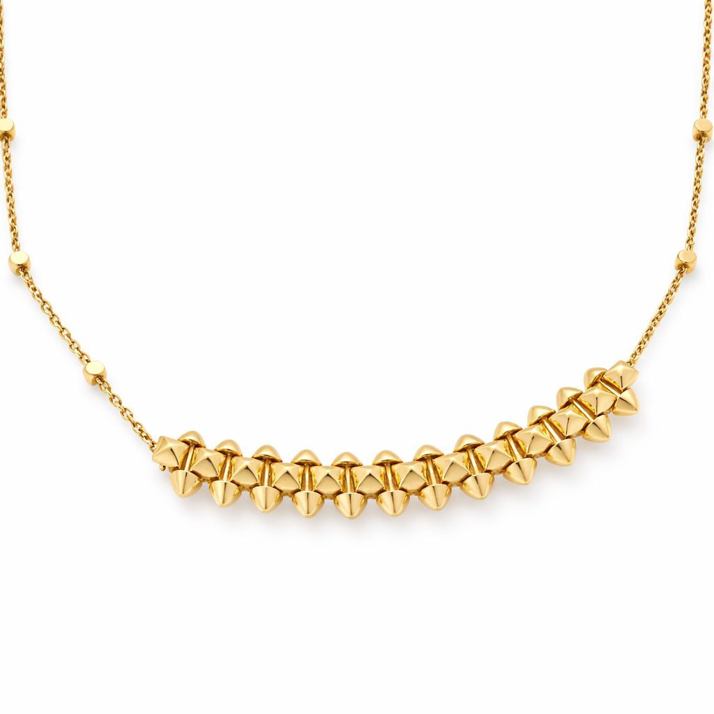 Spike Bead Chain Necklace