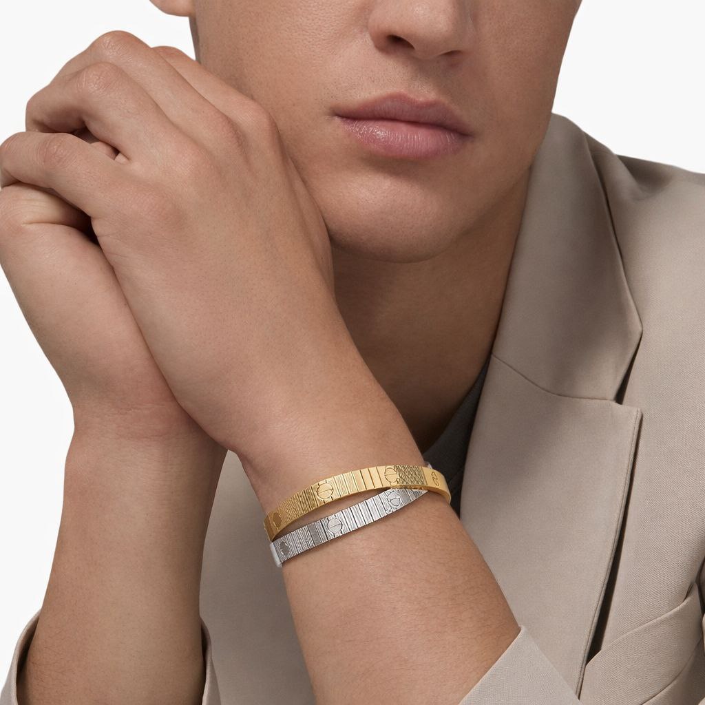 Textured Screw Luxury Bangle Bracelet