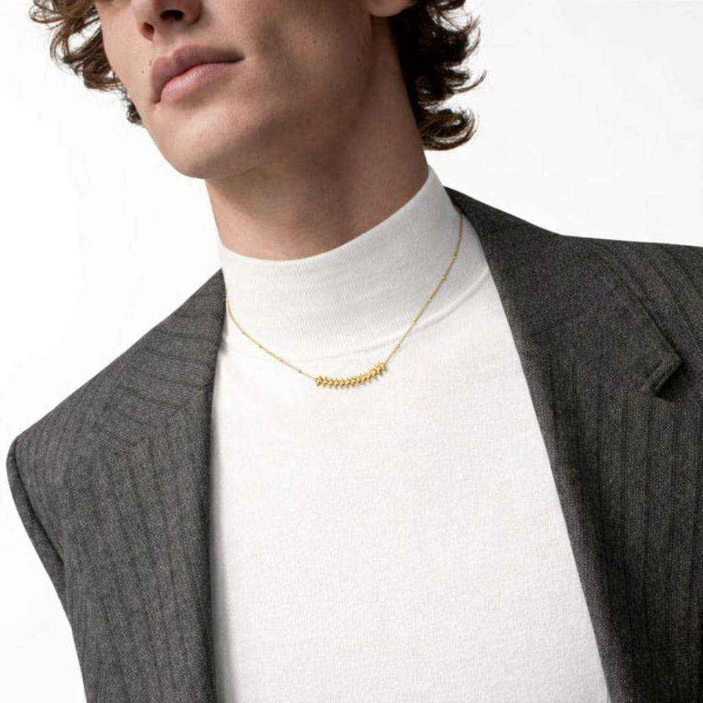 Spike Bead Chain Necklace