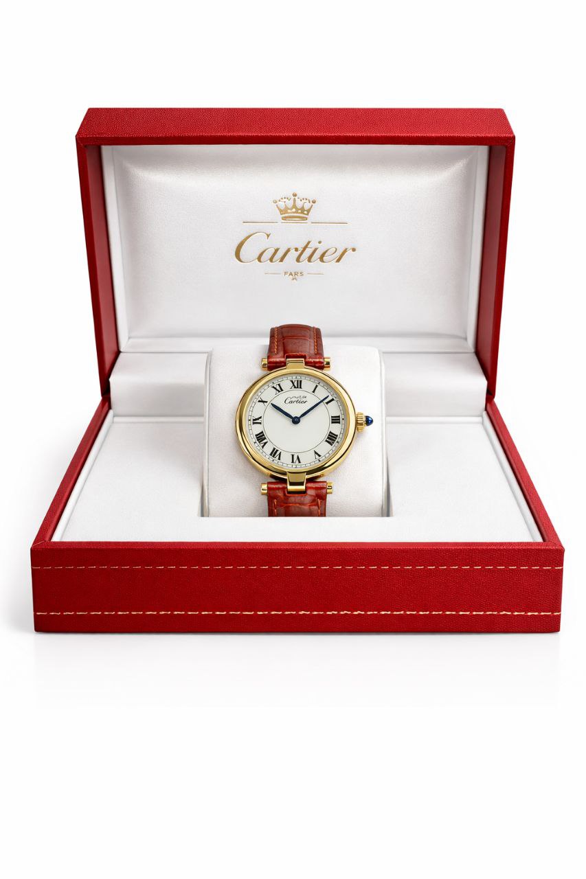 Luxury Round Classic Watch – Elegant Leather Strap | Premium Designer Style Timepiece for Women