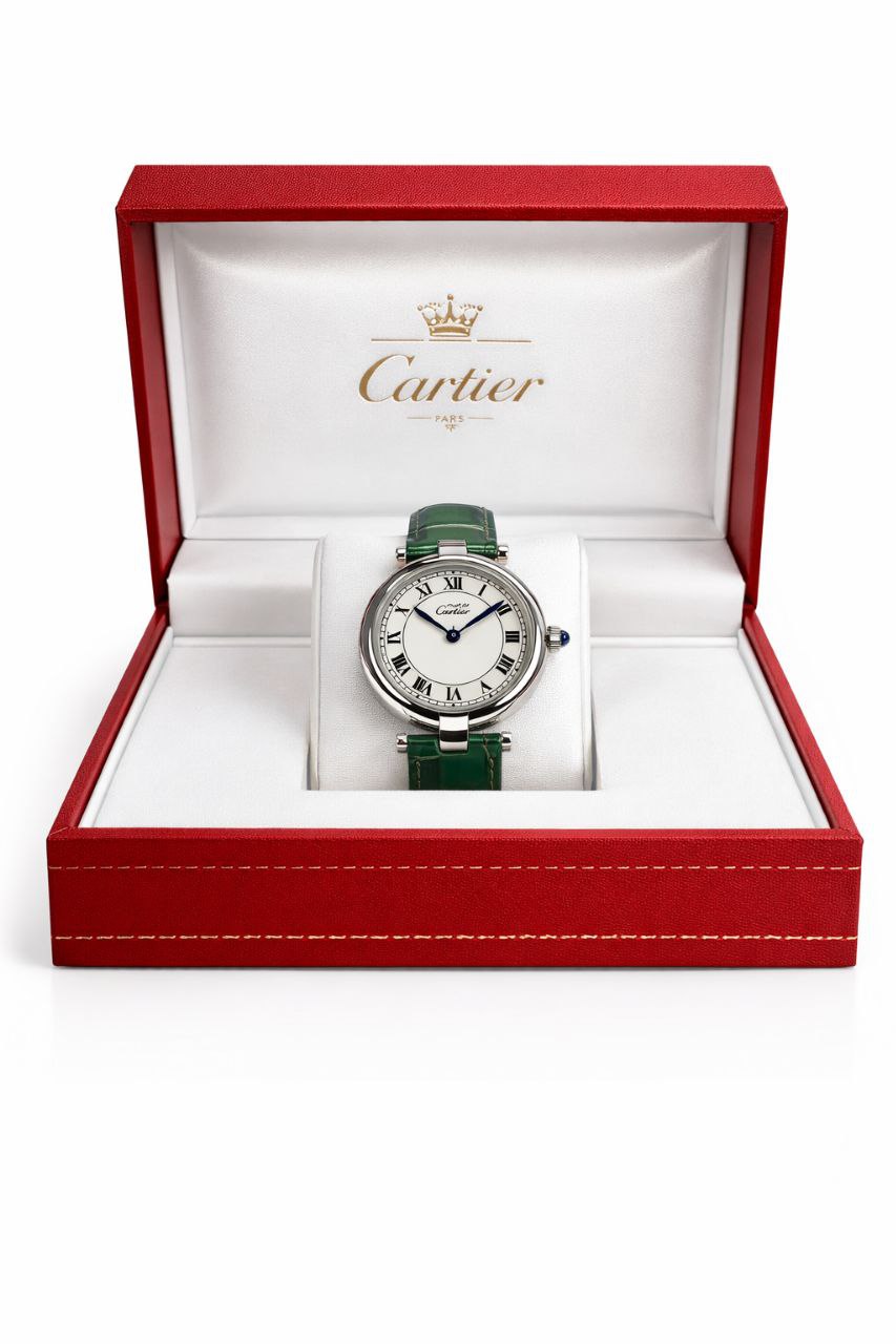 Luxury Round Classic Watch – Elegant Leather Strap | Premium Designer Style Timepiece for Women
