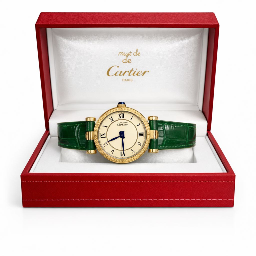 Luxury Round Classic Watch – Elegant Leather Strap | Premium Designer Style Timepiece for Women