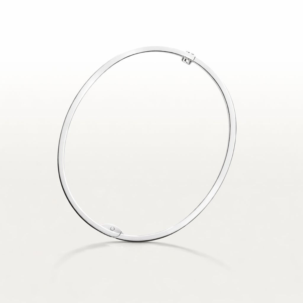 Crystal Screw Bangle Bracelet – 18K Gold Plated Luxury Bracelet