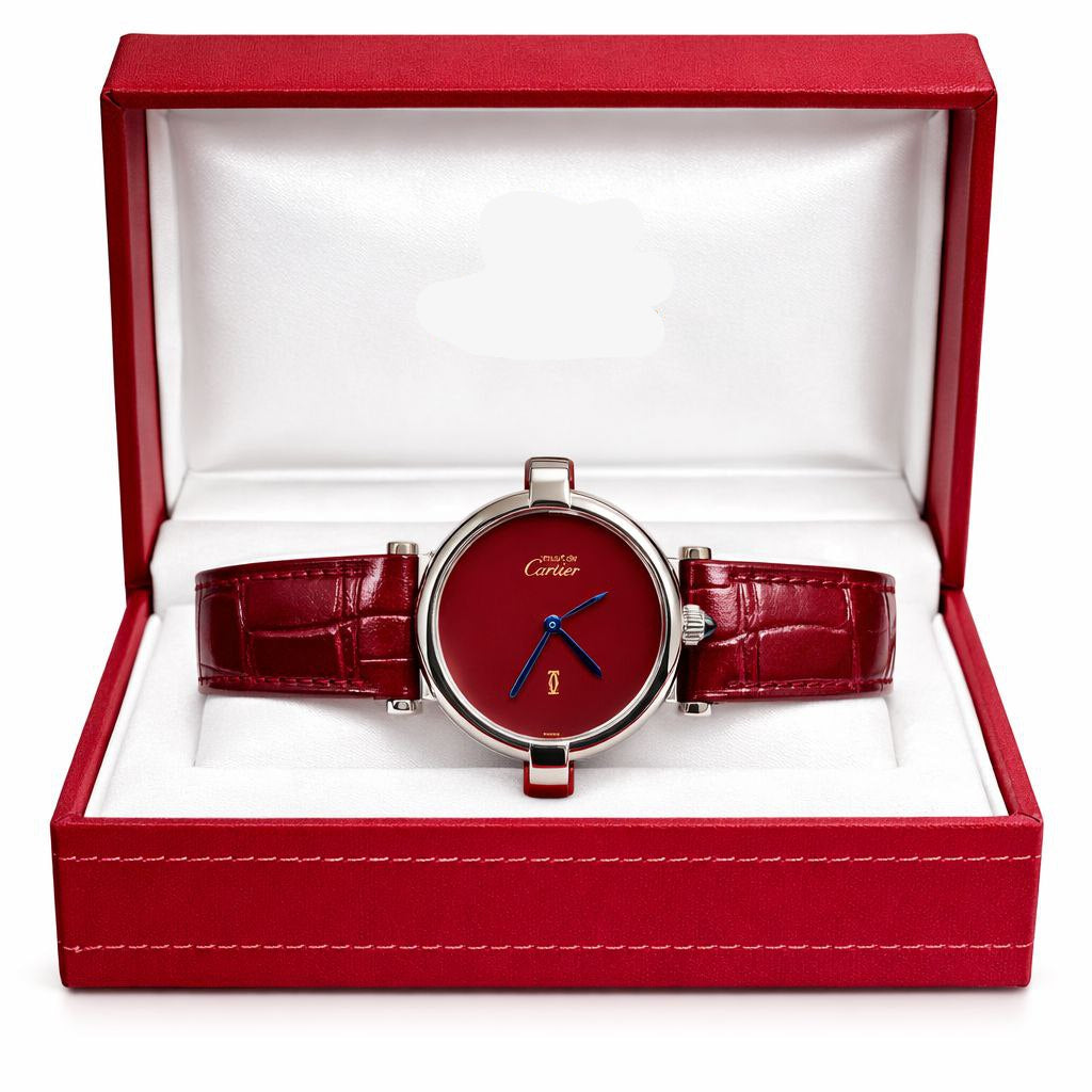 Luxury Round Classic Watch – Elegant Leather Strap | Premium Designer Style Timepiece for Women