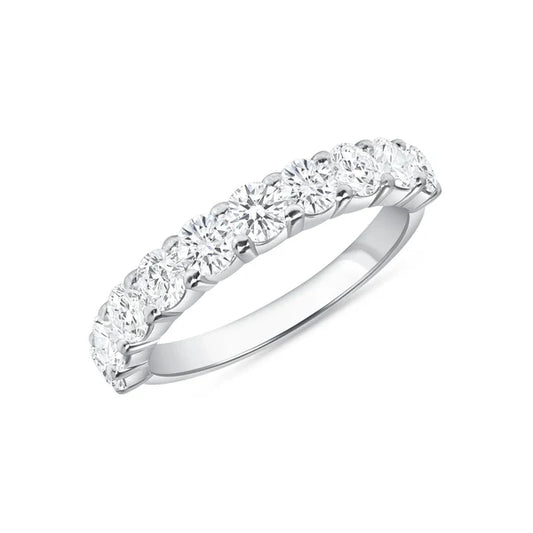 Brilliant Half Eternity Ring
