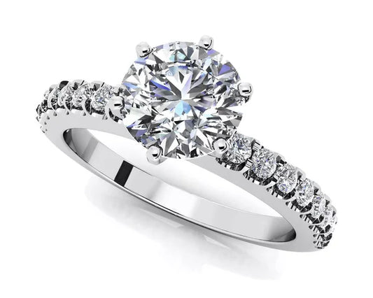 Round Solitaire Engagement Ring