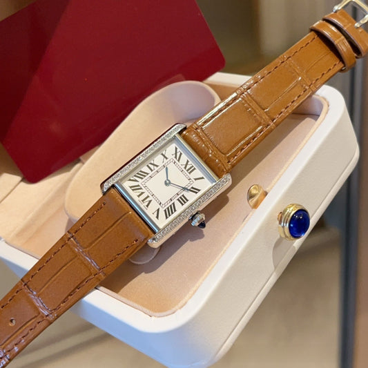 Imperial Diamond Crocodile Leather Watch